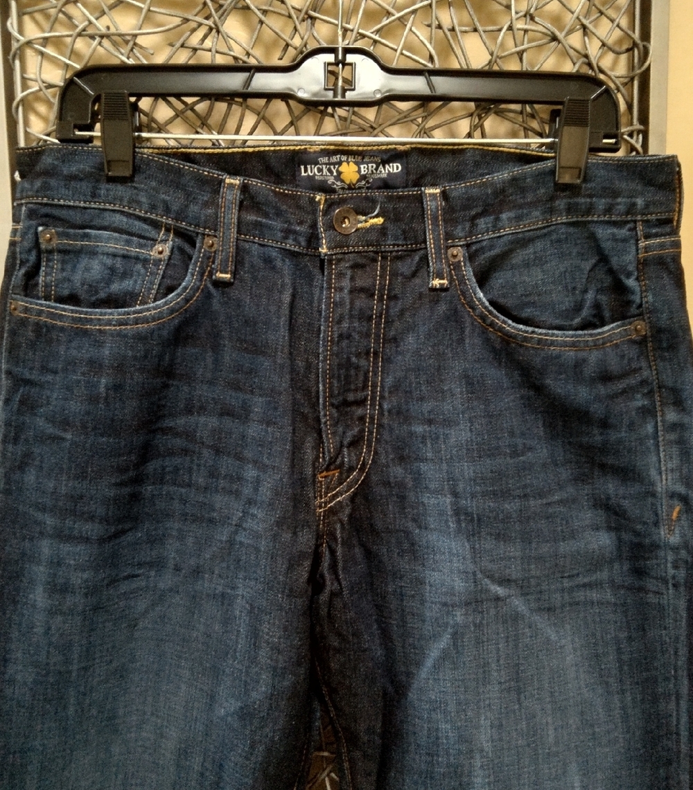 Lucky Brand Men's 361 Vintage Straight Jeans Dark Creek Wash - Picture 2 of 8